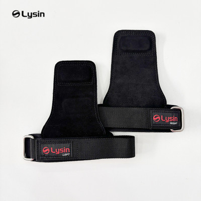 Lysin - đai hỗ trợ bảo vệ cổ tay, lòng bàn tay chất liệu da lộn thoáng khí, chống trượt, găng tay tập gym dây kéo lưng lifting straps tập deadlift kéo xà nâng tạ