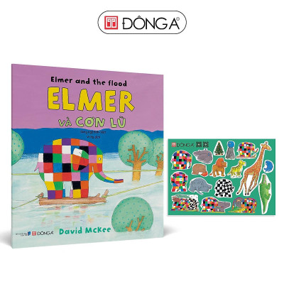 Sách - Elmer Và Cơn Lũ - Song Ngữ Anh Việt - Đông A