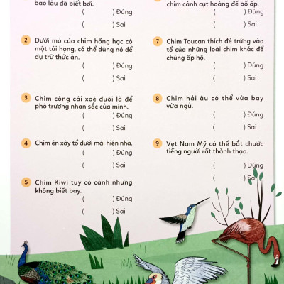 Sticker Bước Vào Thế Giới Thiên Nhiên Kỳ Thú - Tập 2 - Muôn Vàn Các Loài Chim