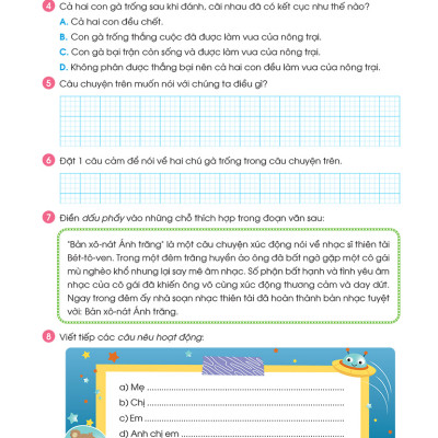 Phiếu Ôn Hè Tiếng Việt Lớp 3 - Hành Trang Vững Kiến Thức Lên Lớp 4 (MEGA)