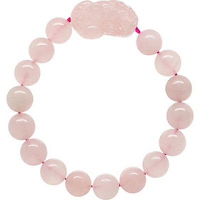 Vòng Thạch Anh Hồng VN (10mm) Mix Tỳ Hưu Ngọc Quý Gemstones VT75