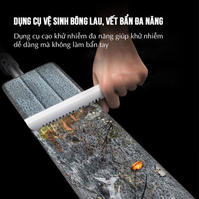 Cây Lau Nhà Thông Minh Hợp Kim Cao Cấp, Chổi Lau Nhà 360 Độ Lau Sạch Vắt Khô DAMAS CT2 - Bản Lau To Giúp Lau Sạch Nhanh Chóng, Khớp Xoay 180 Độ Linh Hoạt - Tự Động Gấp Gọn Tiện Lợi, Tích Hợp Thanh Lược Chải Làm Sạch Bông Lau Dễ Dàng Mà Không Cần Động Tay