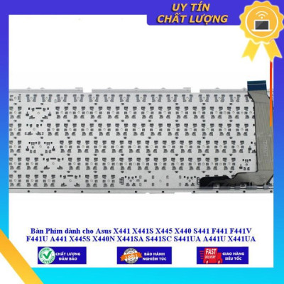 Bàn Phím dùng cho Asus X441 X441S X445 X440 S441 F441 F441V F441U A441 X445S X440N X441SA S441SC S441UA A441U X441UA  - MÀU TRẮNG - Hàng Nhập Khẩu New Seal