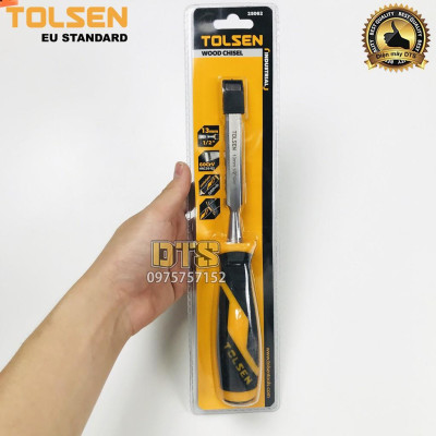 Đục gỗ mũi dẹt cầm tay chuẩn công nghiệp TOLSEN 13mm (1/2 inch) - Tiêu chuẩn xuất khẩu Châu Âu