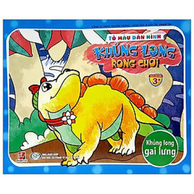 Tô Màu Dáng Hình Khủng Long Rong Chơi - Khủng Long Gai Lưng
