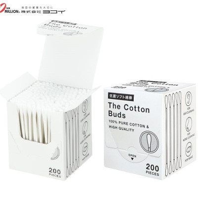 Hộp tăm bông mềm kháng khuẩn Sanritsu hàng nội địa Nhật Bản