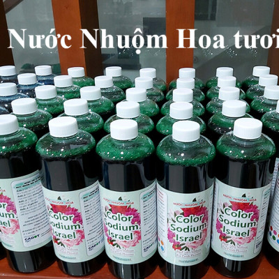 10 chai Nhuộm Hoa tươi dạng nước (Chai 1L x 10 Màu) Công Nghệ Israel giúp hoa nhuộm đổi màu theo ý muốn nhuộm trên 250 cành hoa x 1 chai