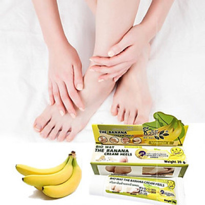 Kem chuối dưỡng da tay và nứt gót chân BIO WAY THE BANANA CREAM HELLS - Thailan