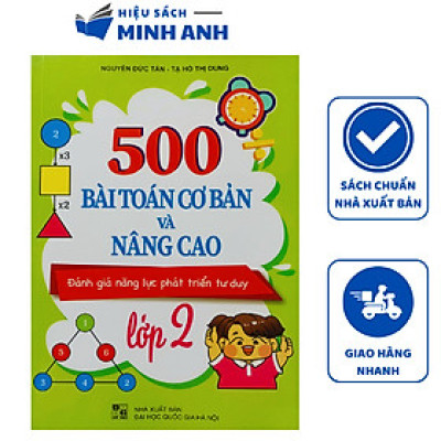 Sách - 500 bài toán cơ bản và nâng cao lớp 2