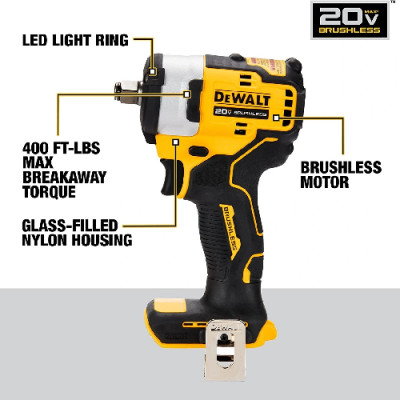Máy siết bu lông dùng Pin 20V max DeWalt DCF911N-B1 Chưa Pin & Sạc hàng chính hãng