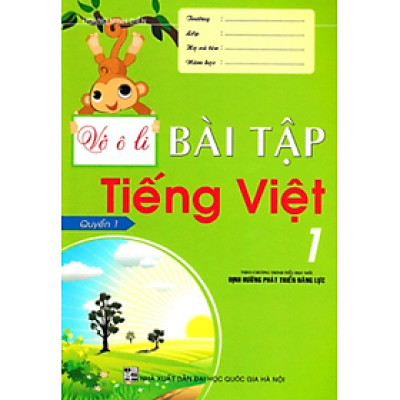 Sách - Vở Ô Li Bài Tập Tiếng Việt 1 - Quyển 1