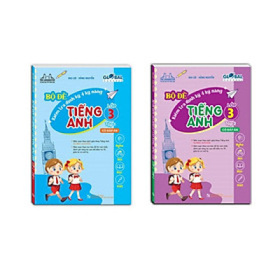 Sách - Combo GLOBAL SUCCESS - Bộ đề kiểm tra định kỳ 4 kỹ năng tiếng anh lớp 3 tập 1 + 2 (có đáp án)