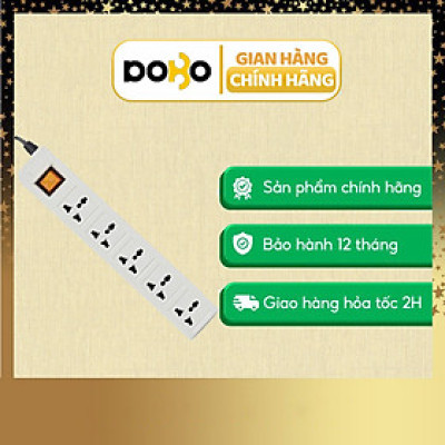 Ổ Cắm Dài 5 Ổ Cắm Dobo Electric Korea (16A - 3m) - Trắng