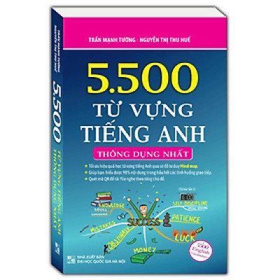 Sách - 5500 Từ Vựng Tiếng Anh Thông Dụng Nhất - Sách Trắng Đen - Minh Thắng