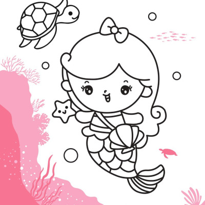 Tô Màu Diệu Kỳ - Nàng Tiên Cá (MEGA)