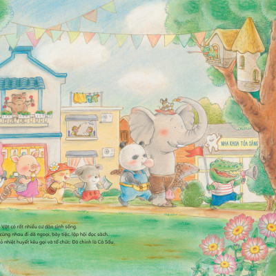 Sách - Thành Phố Vui Vẻ - Các Động Vật Mê Chơi Điện Thoại