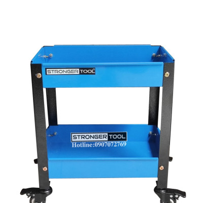 Xe đẩy dụng cụ 2 tầng thép sơn tĩnh điện Stronger Tool