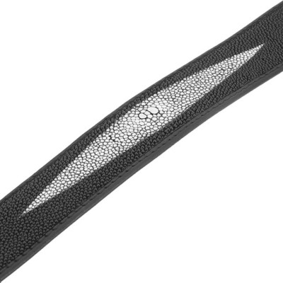 Thắt Lưng Nam Da Cá Đuối Đầu Kim Huy Hoàng HT4503 - Đen