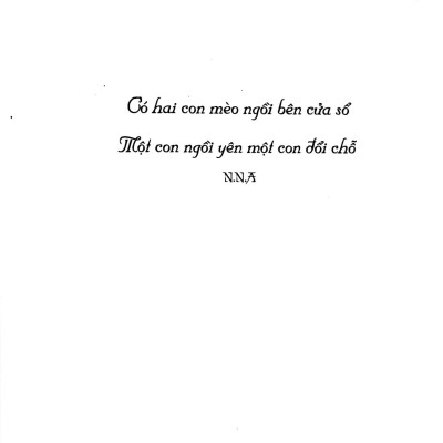 Có Hai Con Mèo Ngồi Bên Cửa Sổ (Đ)