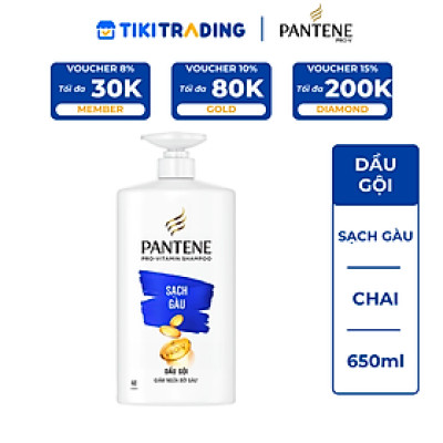 Dầu Gội Pantene hỗ trợ điều trị Gàu Chai 650ml