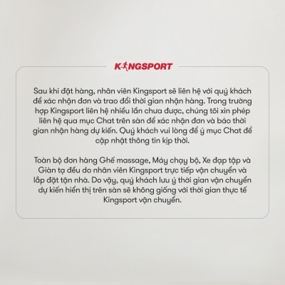 Máy chạy bộ KINGSPORT KS-2058 đa năng, nâng dốc tự động 18%, tốc độ tối đa 18km/h, khung sườn chắc chắn, cân nặng phù hợp từ dưới 80-85kg