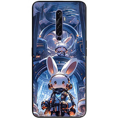Ốp lưng cho Oppo Reno 2Z - 2F - Reno 6Z - Reno 7Z 5G - 8Z 5G - Reno 8T 4G - Reno 8T 5G - Thỏ Trắng Hành Tinh - Hàng Chính Hãng