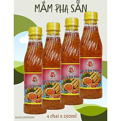 4 Chai Mắm Pha Sẵn 250ml Ngọc Liên