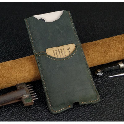 Bao Da Rút cho Samsung Z Fold2, Z Fold3, Z Fold4 cổ điển Da Bò Thật