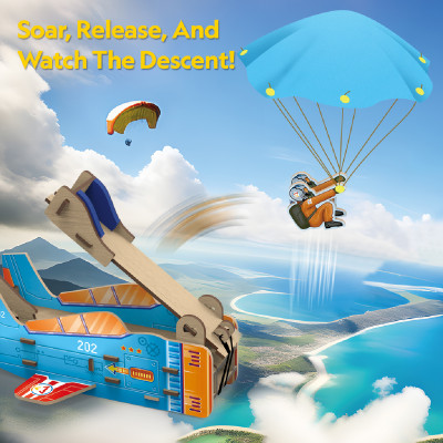 Đồ Chơi Lắp Ráp Bệ Phóng Dù Lượn Nat Geo STEAM DS1120h