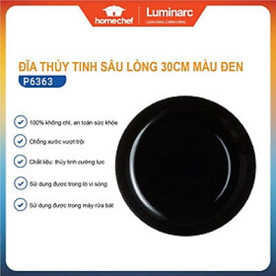 Đĩa (dĩa) thủy tinh sâu lòng Luminarc Friend