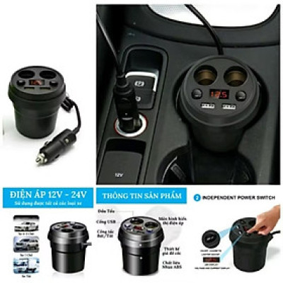 1 CÁI CHIA TẨU SẠC BÁO VON ẮC QUY CAO CẤP TRÊN XE HƠI ÔTÔ MẪU MỚI CHẤT LƯỢNG