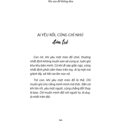 Yêu Sao Để Không Đau