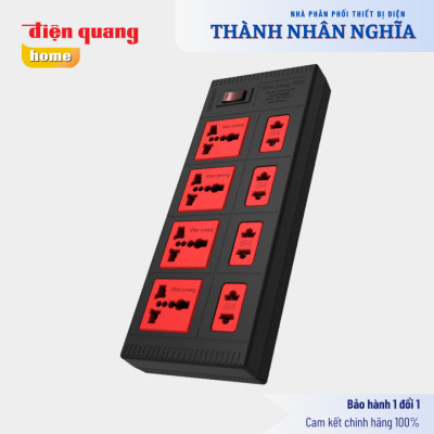 Ổ cắm Điện Quang ECO ĐQ ESK 8ECO (8 Lỗ hỗn hợp)