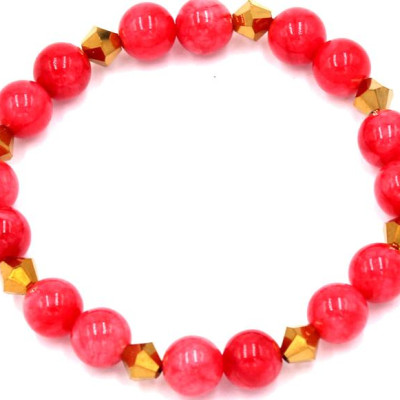 [Mệnh Hỏa, Thổ] Chuỗi Tay Đá Ngọc Tủy Đỏ 8 ly FTTOV20