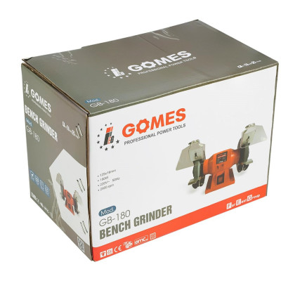 MÁY MÀI 2 ĐÁ (125X16MM) 180W GOMES GB-180 - HÀNG CHÍNH HÃNG