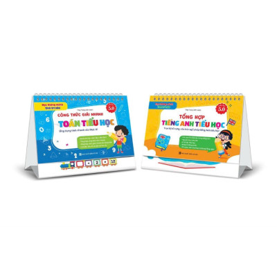 Sách - Bộ Lịch Công Thức Giải Nhanh Toán - Làm Văn Tiểu Học - Tổng Hợp Tiếng Anh Tiểu Học (Phiên bản 5.0)