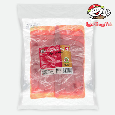Dăm bông vai cắt lát/Superior square ham (Sliced)200GR/PE