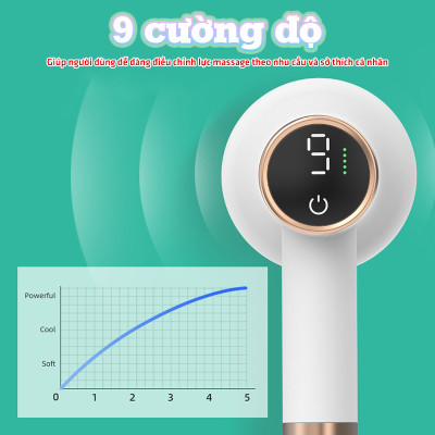 Máy Massage Cầm Tay Mini Puli PL-681DC - 8 Đầu Matxa, Công Suất Mạnh Mẽ Giúp Giảm Đau Mỏi, Thư Giãn