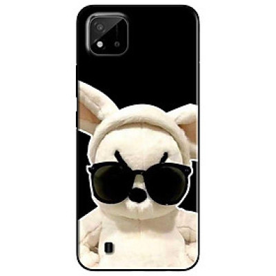 Ốp lưng cho Realme 9i - 10 - C20 - C67 - C65 4G - C11 2021 - Poco X6 5G - Thỏ Kính Đen - Hàng Chính Hãng