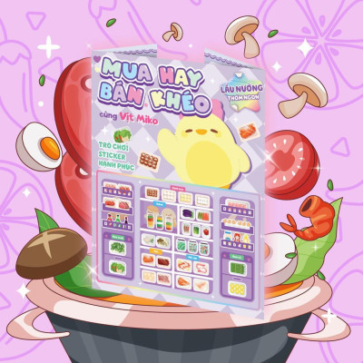 Sách - Mua Hay Bán Khéo Cùng Vịt Miko Lẩu Nướng Thơm Ngon (Hơn 60 Stickers) - Megabook