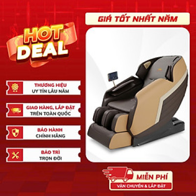 Ghế Massage QUEEN CROWN 3D QC-L8 Chất Lượng Cao - Máy Massage Toàn Thân Tích Hợp Nhiệt - Quà Tặng Ý Nghĩa Cho Người Thân