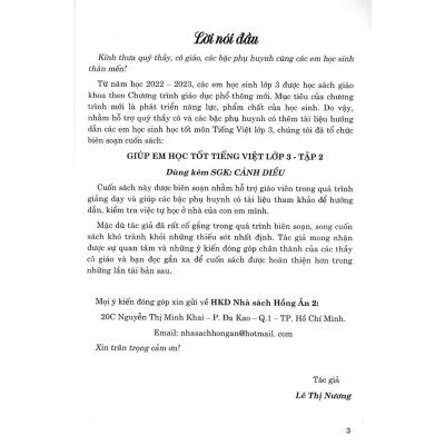 Sách - Giúp Em Học Tốt Tiếng Việt Lớp 3 - Tập 2 - Dùng Kèm SGK Cánh Diều - Hồng Ân