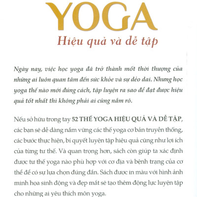 52 Thế Yoga Hiệu Quả Và Dễ Tập (Bản in màu)