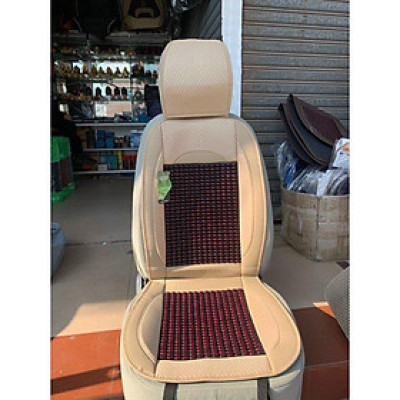 Lót Ghế Ô Tô - Bọc Ghế Ô Tô - Lót Ghế Hạt Gỗ Cao Cấp Chống Nóng, Massage Lưng
