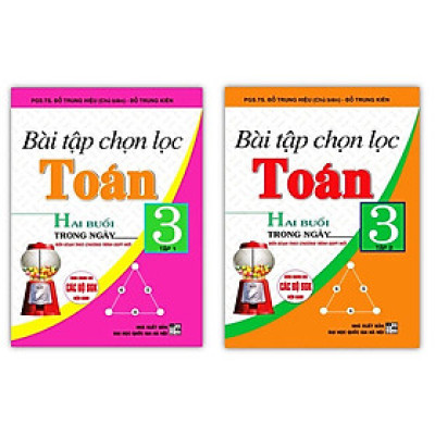 Sách - Combo Bài Tập Chọn Lọc Toán Hai Buổi Trong Ngày Lớp 3 - Tập 1 + 2 ( Hai buổi trong ngày )