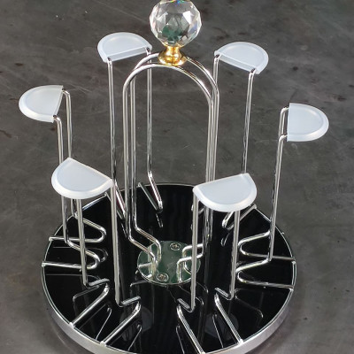  KHAY ÚP LY TRÒN INOX XOAY 360 ĐỘ – SANG TRỌNG & TIỆN DỤNG ✨