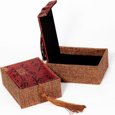 Vòng phong thủy Thạch anh ưu linh cảnh nâu vàng thiên nhiên VT086