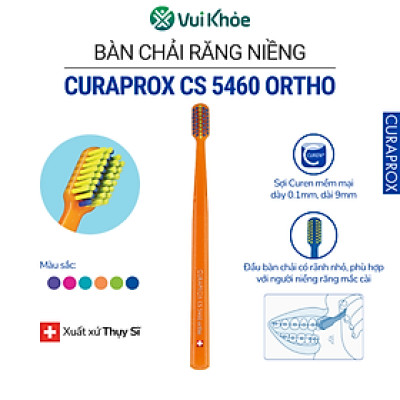 Bàn chải cho răng niềng Curaprox CS 5460 Ortho Ultra Soft | Vỉ 1 cây | Mã SP 73327178