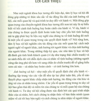 Tâm Lý Học Xã Hội Trong Cuộc Sống Hiện Đại (Tái bản lần 1) - Bìa mềm
