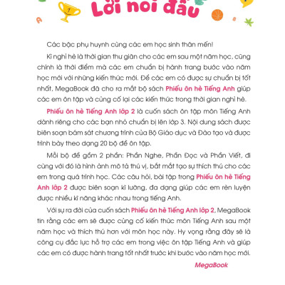 Sách - Phiếu Ôn Hè Tiếng Anh Lớp 2